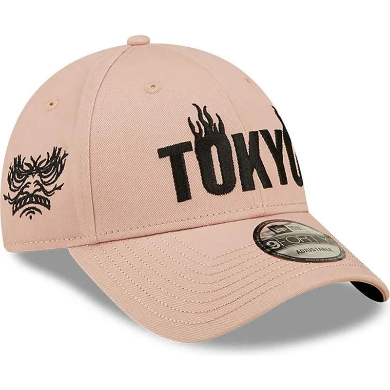 lippikset-kaareva-vaaleanpunainen-saadettava-nauha-tokyo-9forty-graphic-new-era