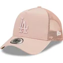 lippikset-kaareva-rekka-vaaleanpunainen-snapback-a-frame-tonal-mesh-los-angeles-dodgers-mlb-new-era