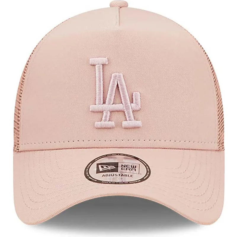 lippikset-kaareva-rekka-vaaleanpunainen-snapback-a-frame-tonal-mesh-los-angeles-dodgers-mlb-new-era