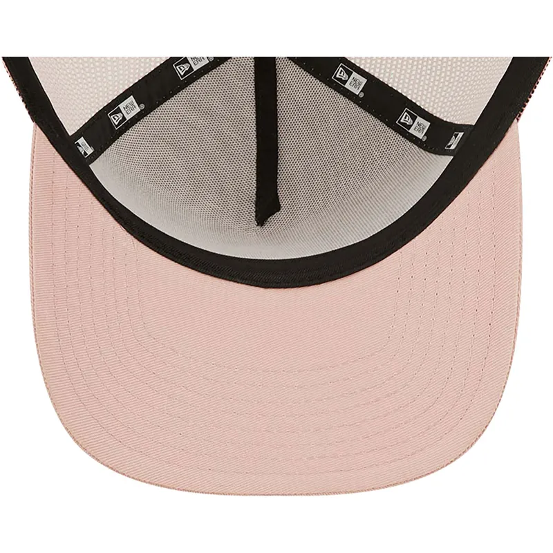 lippikset-kaareva-rekka-vaaleanpunainen-snapback-a-frame-tonal-mesh-los-angeles-dodgers-mlb-new-era