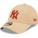 lippikset-kaareva-beige-saadettava-nauha-lapsille-9forty-league-essential-new-york-yankees-mlb-new-era