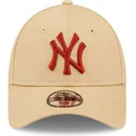 lippikset-kaareva-beige-saadettava-nauha-lapsille-9forty-league-essential-new-york-yankees-mlb-new-era