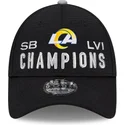 lippikset-kaareva-musta-saadettava-nauha-9forty-super-bowl-champions-lvi-2022-los-angeles-rams-nfl-new-era