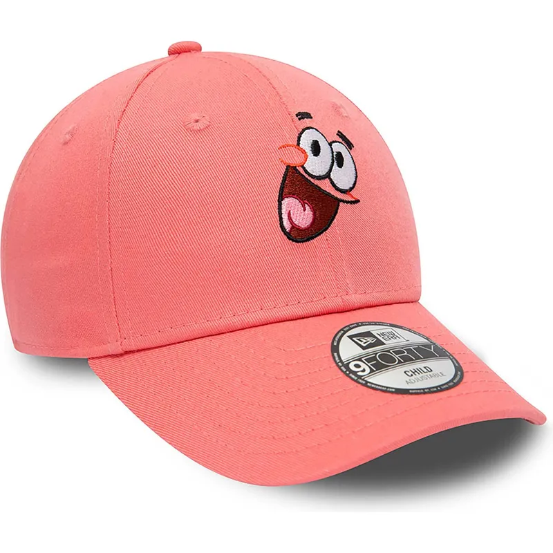lippikset-kaareva-vaaleanpunainen-saadettava-nauha-lapsille-9forty-patricio-estrella-bob-esponja-new-era