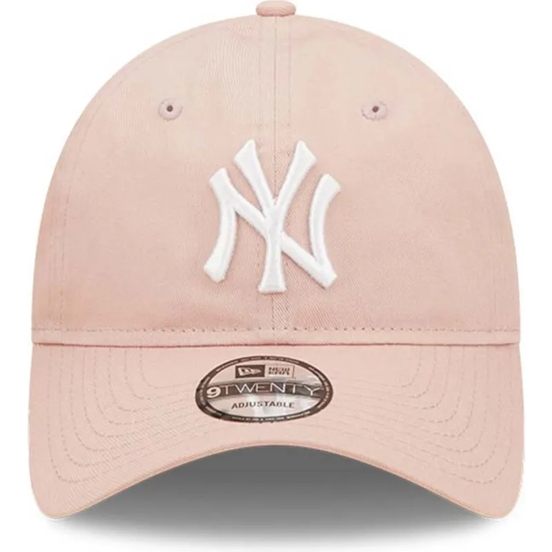 lippikset-kaareva-vaaleanpunainen-saadettava-nauha-9twenty-league-essential-new-york-yankees-mlb-new-era