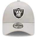 lippikset-kaareva-harmaa-saadettava-nauha-9forty-repreve-las-vegas-raiders-nfl-new-era