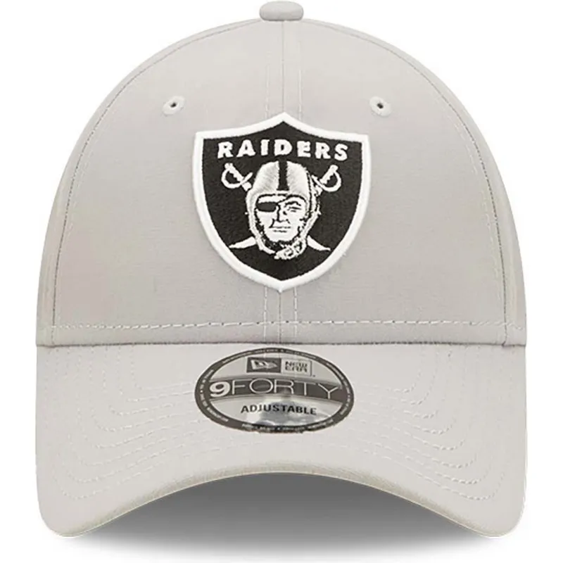lippikset-kaareva-harmaa-saadettava-nauha-9forty-repreve-las-vegas-raiders-nfl-new-era