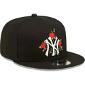 lippikset-littea-musta-snapback-9fifty-flower-new-york-yankees-mlb-new-era