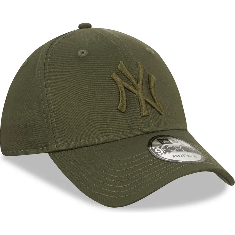 lippikset-kaareva-vihrea-snapback-9forty-league-essential-new-york-yankees-mlb-new-era