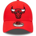 lippikset-kaareva-punainen-saadettava-nauha-9forty-team-side-patch-chicago-bulls-nba-new-era