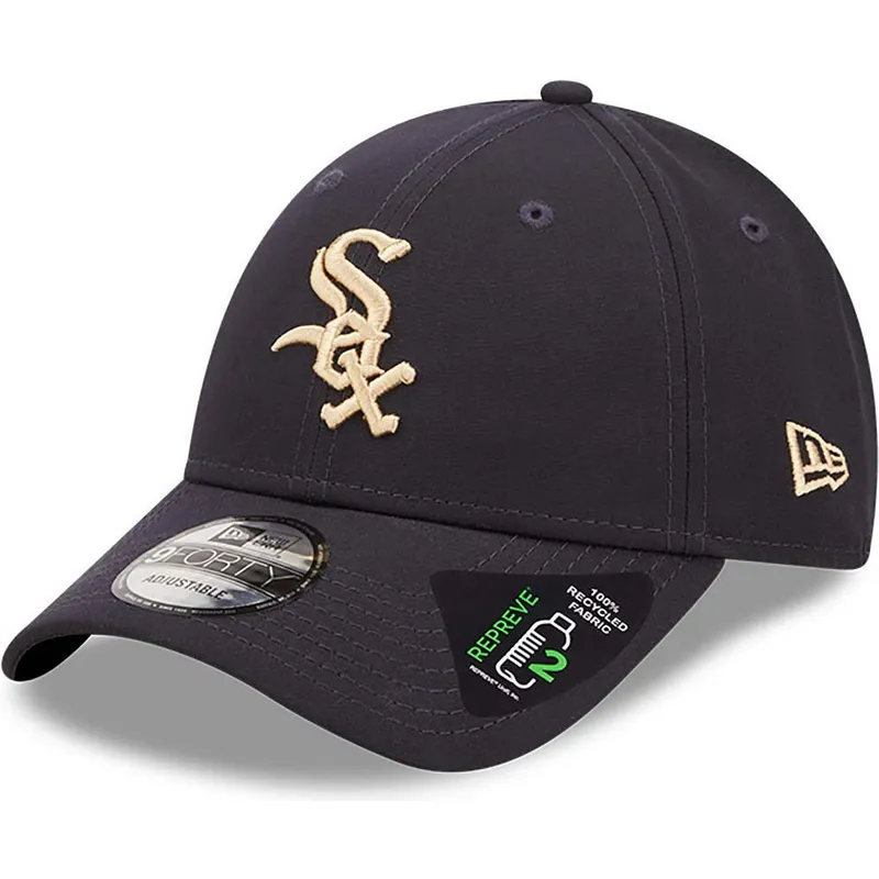 lippikset-kaareva-laivastonsininen-saadettava-nauha-9forty-repreve-chicago-white-sox-mlb-new-era
