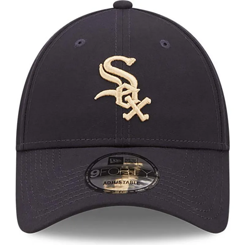 lippikset-kaareva-laivastonsininen-saadettava-nauha-9forty-repreve-chicago-white-sox-mlb-new-era
