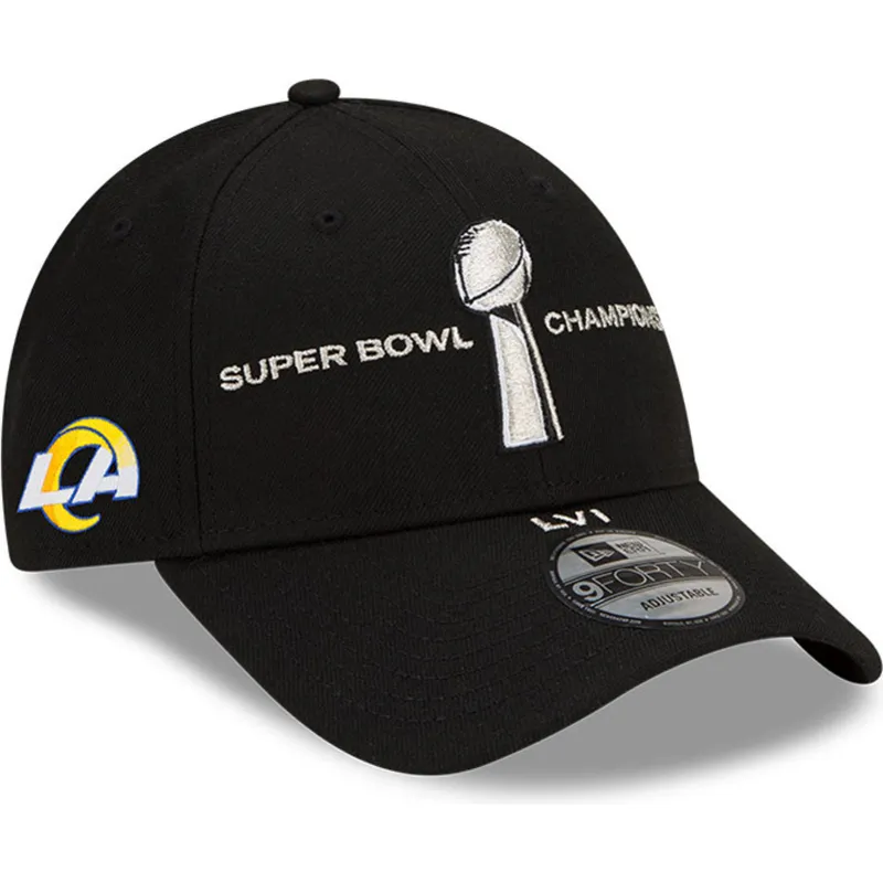 lippikset-kaareva-musta-snapback-9forty-parade-super-bowl-champions-lvi-2022-los-angeles-rams-nfl-new-era