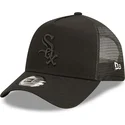 lippikset-kaareva-rekka-musta-snapback-a-frame-tonal-mesh-chicago-white-sox-mlb-new-era