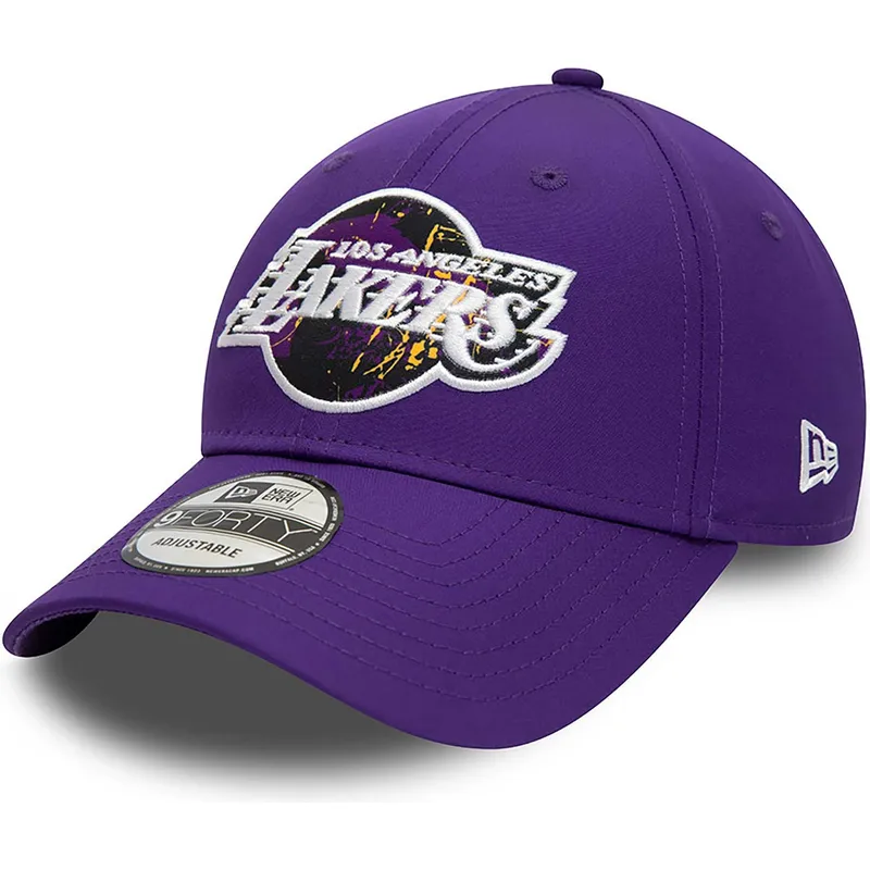 lippikset-kaareva-violetti-saadettava-nauha-9forty-print-infill-los-angeles-lakers-nba-new-era