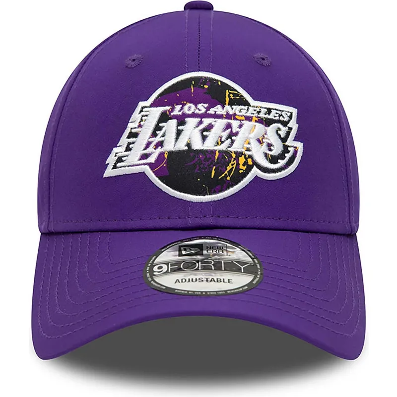 lippikset-kaareva-violetti-saadettava-nauha-9forty-print-infill-los-angeles-lakers-nba-new-era