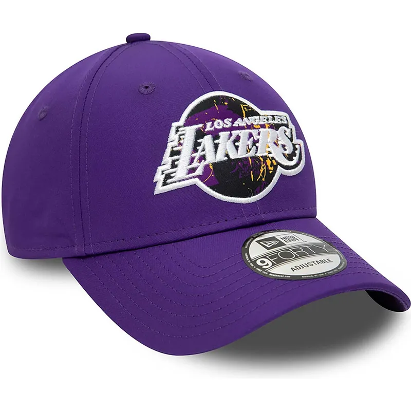 lippikset-kaareva-violetti-saadettava-nauha-9forty-print-infill-los-angeles-lakers-nba-new-era