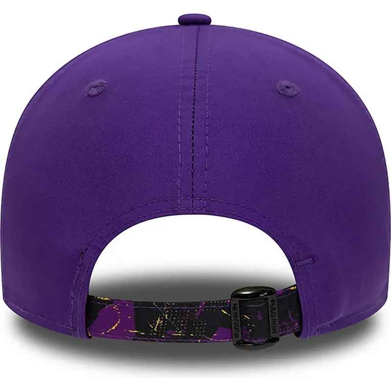 lippikset-kaareva-violetti-saadettava-nauha-9forty-print-infill-los-angeles-lakers-nba-new-era