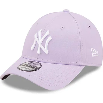Cap kaareva violet adjustable strap 9FORTY League Essential New York Yankees MLB New Era