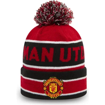 Cap pompom red negro Cuff Jake Manchester United Football Club Premier League New Era