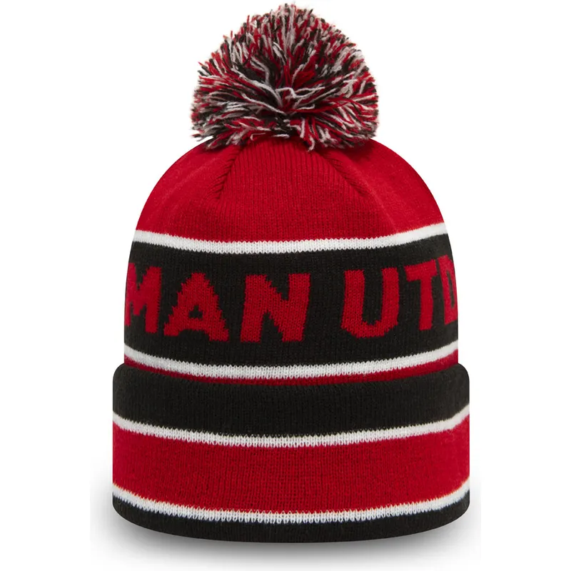 cap-pompom-red-negro-cuff-jake-manchester-united-football-club-premier-league-new-era cap-pompom-red-negro-cuff-jake-manchester-united-football-club-premier-league-new-era