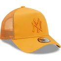 lippikset-kaareva-rekka-oranssi-snapback-a-frame-tonal-mesh-new-york-yankees-mlb-new-era
