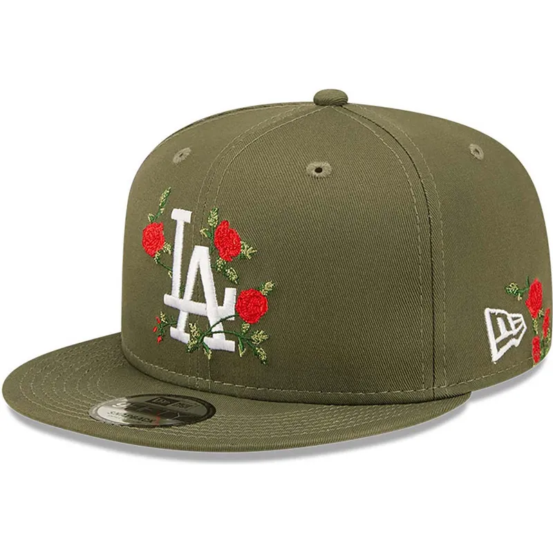 cap-littea-green-snapback-9fifty-flower-los-angeles-dodgers-mlb-new-era cap-littea-green-snapback-9fifty-flower-los-angeles-dodgers-mlb-new-era