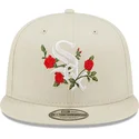 lippikset-littea-beige-snapback-9fifty-flower-chicago-white-sox-mlb-new-era