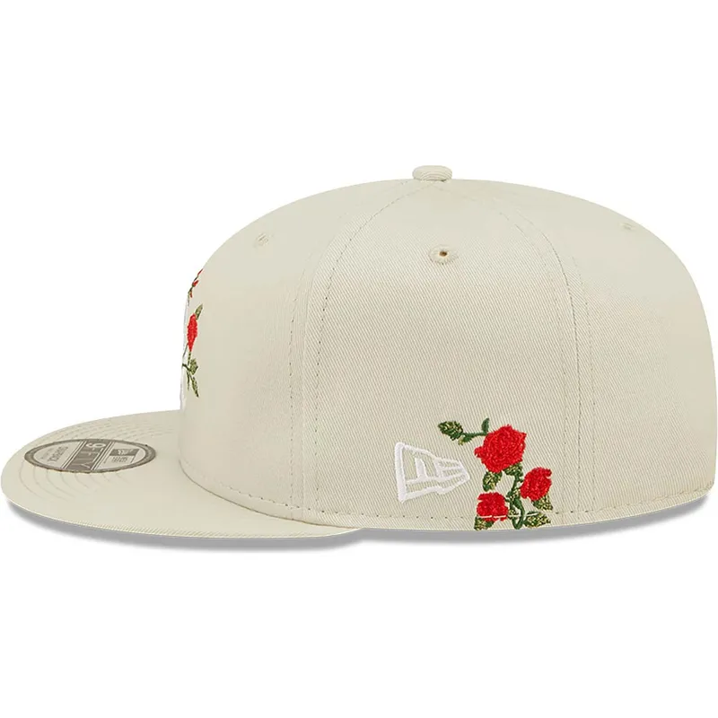lippikset-littea-beige-snapback-9fifty-flower-chicago-white-sox-mlb-new-era