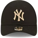 cap-kaareva-black-adjustable-strap-lapsille-pequeno-9forty-league-essential-new-york-yankees-mlb-new-era