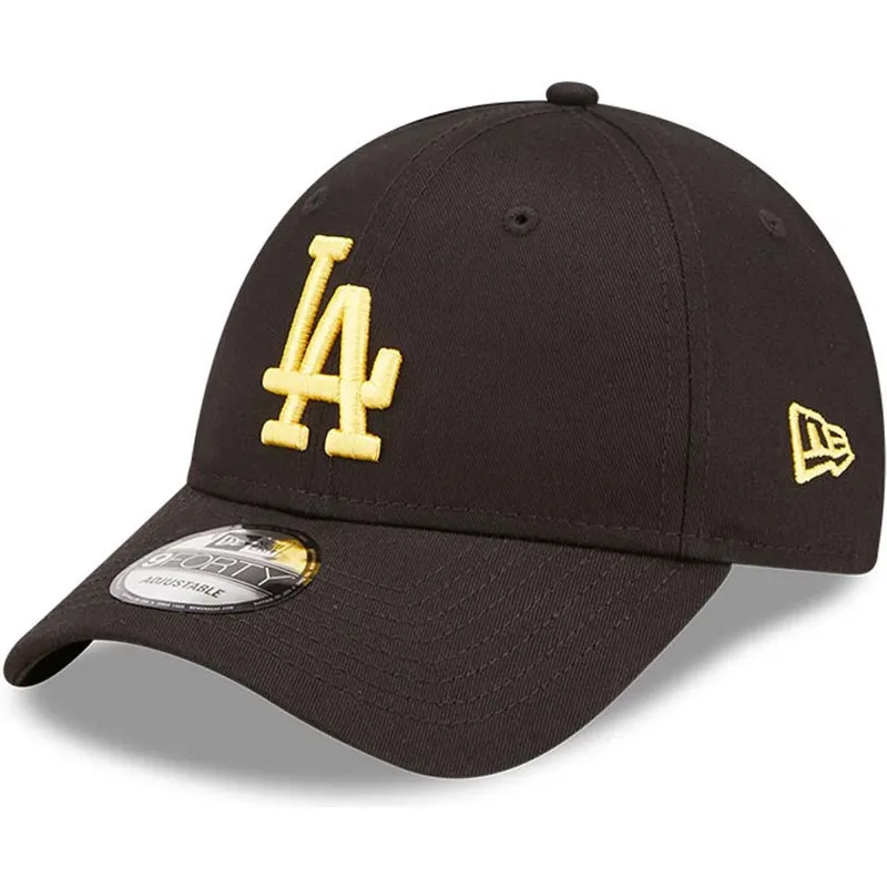 lippikset-kaareva-musta-saadettava-nauha-9forty-league-essential-los-angeles-dodgers-mlb-new-era