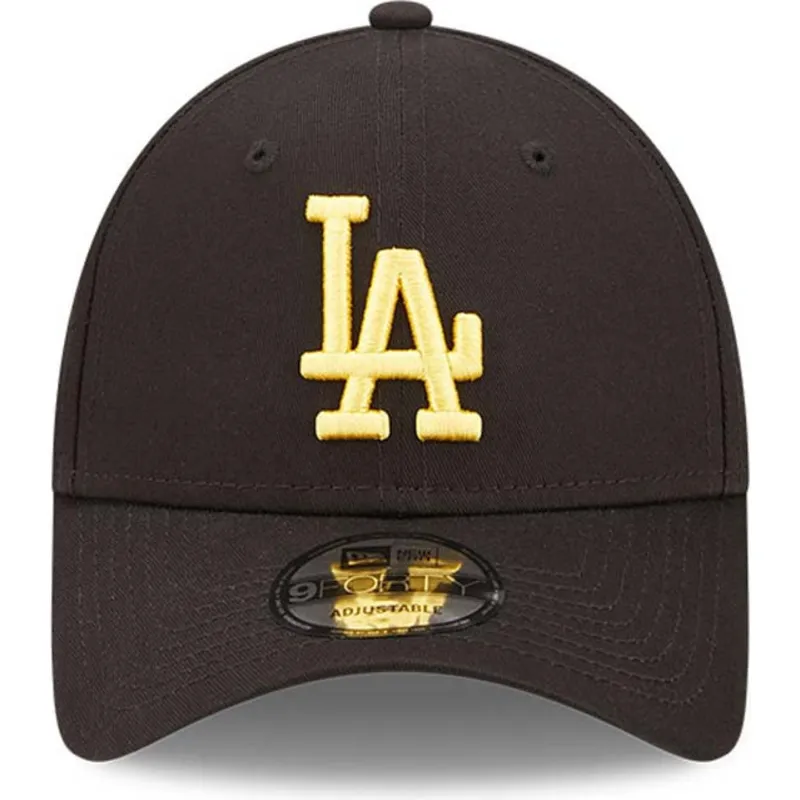 lippikset-kaareva-musta-saadettava-nauha-9forty-league-essential-los-angeles-dodgers-mlb-new-era