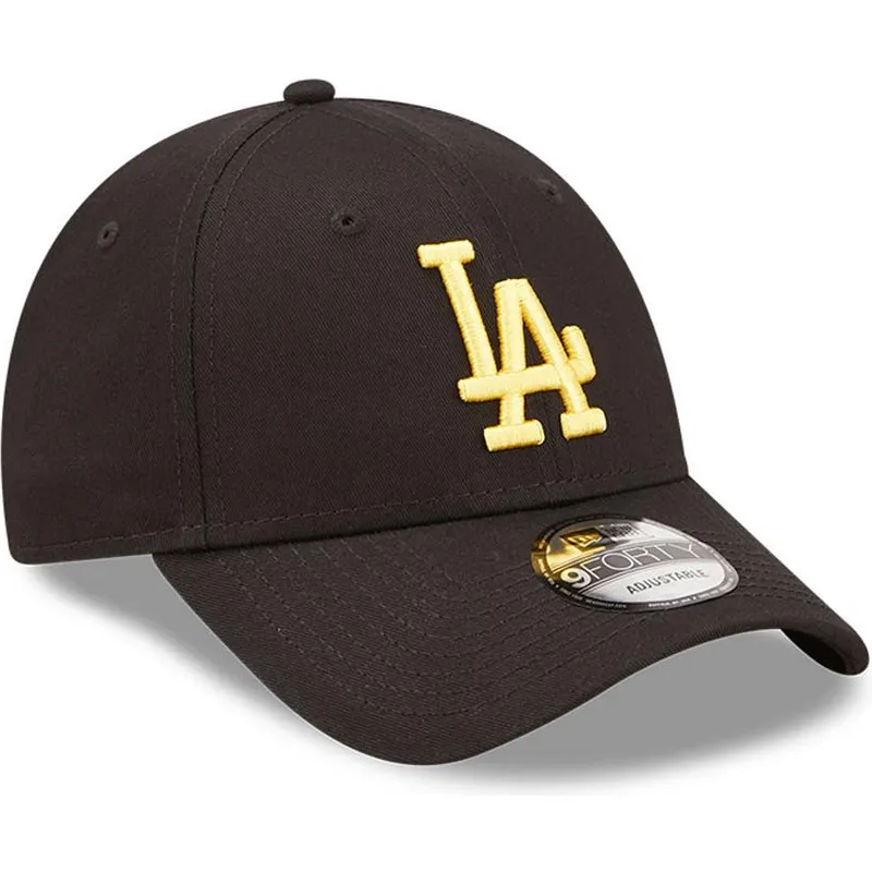 lippikset-kaareva-musta-saadettava-nauha-9forty-league-essential-los-angeles-dodgers-mlb-new-era