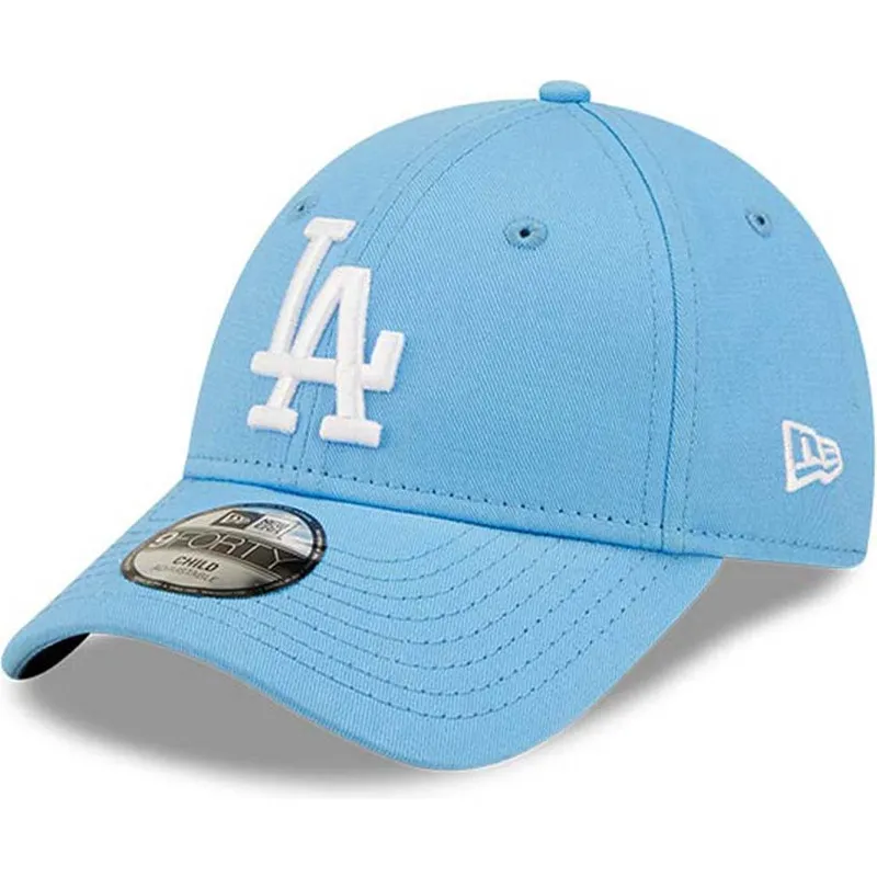 lippikset-kaareva-sininen-saadettava-nauha-lapsille-9forty-league-essential-los-angeles-dodgers-mlb-new-era