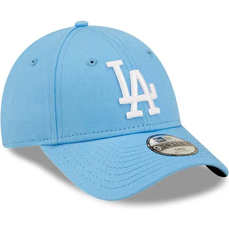 lippikset-kaareva-sininen-saadettava-nauha-lapsille-9forty-league-essential-los-angeles-dodgers-mlb-new-era
