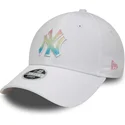 lippikset-kaareva-valkoinen-saadettava-nauha-multicolor-9forty-ombre-infill-new-york-yankees-mlb-new-era