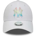 lippikset-kaareva-valkoinen-saadettava-nauha-multicolor-9forty-ombre-infill-new-york-yankees-mlb-new-era