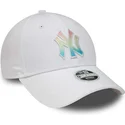 lippikset-kaareva-valkoinen-saadettava-nauha-multicolor-9forty-ombre-infill-new-york-yankees-mlb-new-era