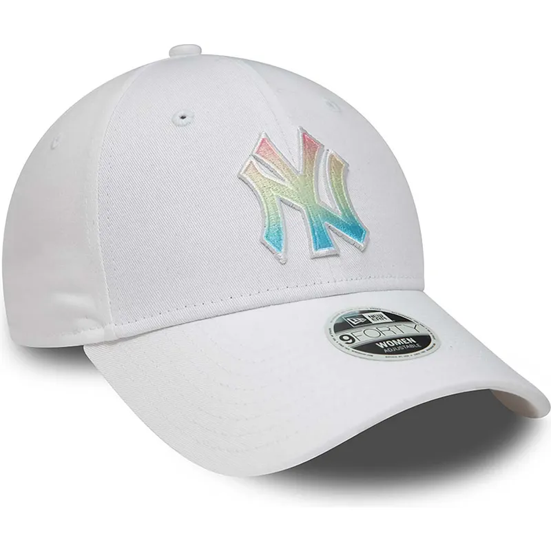 lippikset-kaareva-valkoinen-saadettava-nauha-multicolor-9forty-ombre-infill-new-york-yankees-mlb-new-era