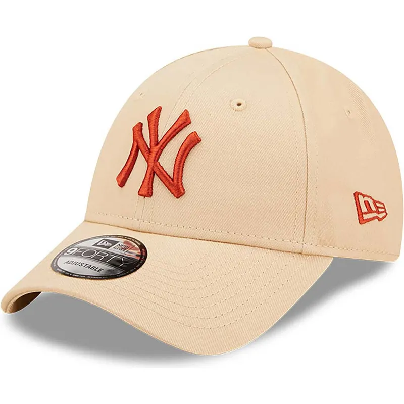 lippikset-kaareva-beige-saadettava-nauha-9forty-league-essential-new-york-yankees-mlb-new-era