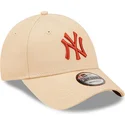 lippikset-kaareva-beige-saadettava-nauha-9forty-league-essential-new-york-yankees-mlb-new-era