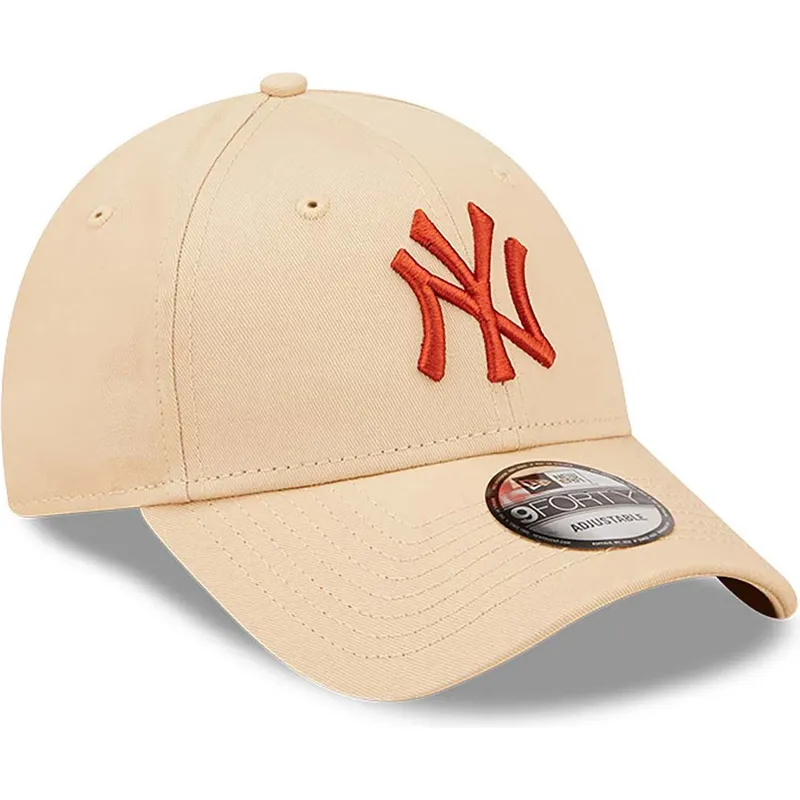 lippikset-kaareva-beige-saadettava-nauha-9forty-league-essential-new-york-yankees-mlb-new-era