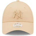 lippikset-kaareva-beige-saadettava-nauha-9forty-league-essential-new-york-yankees-mlb-new-era