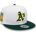 lippikset-littea-valkoinen-snapback-rickey-henderson-9fifty-crown-patches-oakland-athletics-mlb-new-era
