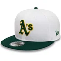 lippikset-littea-valkoinen-snapback-rickey-henderson-9fifty-crown-patches-oakland-athletics-mlb-new-era