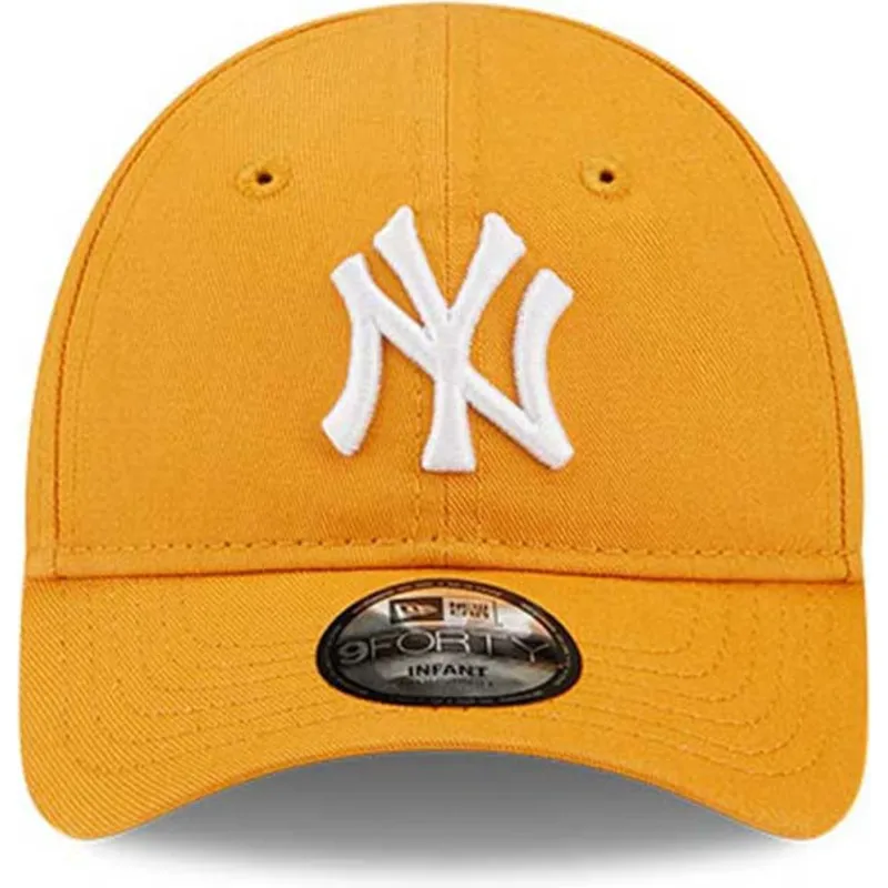 lippikset-kaareva-oranssi-saadettava-nauha-lapsille-9forty-league-essential-new-york-yankees-mlb-new-era
