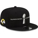 lippikset-littea-musta-snapback-9fifty-parade-super-bowl-champions-lvi-2022-los-angeles-rams-nfl-new-era