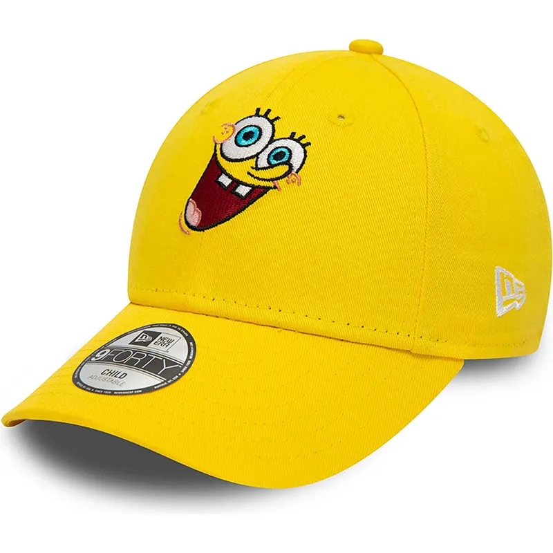 lippikset-kaareva-keltainen-saadettava-nauha-lapsille-9forty-spongebob-new-era