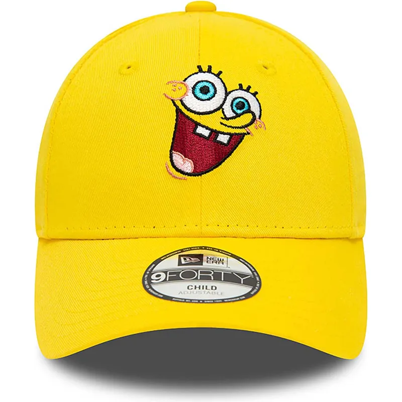 lippikset-kaareva-keltainen-saadettava-nauha-lapsille-9forty-spongebob-new-era