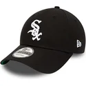 lippikset-kaareva-musta-saadettava-nauha-9forty-team-side-patch-chicago-white-sox-mlb-new-era